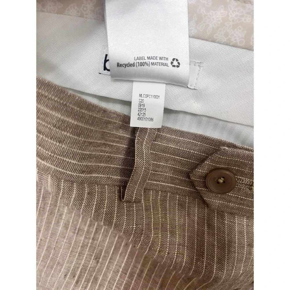 Bar III Linen Slim Fit Trousers Mens 36x30 Pants Wedding Old Money Beach Coastal